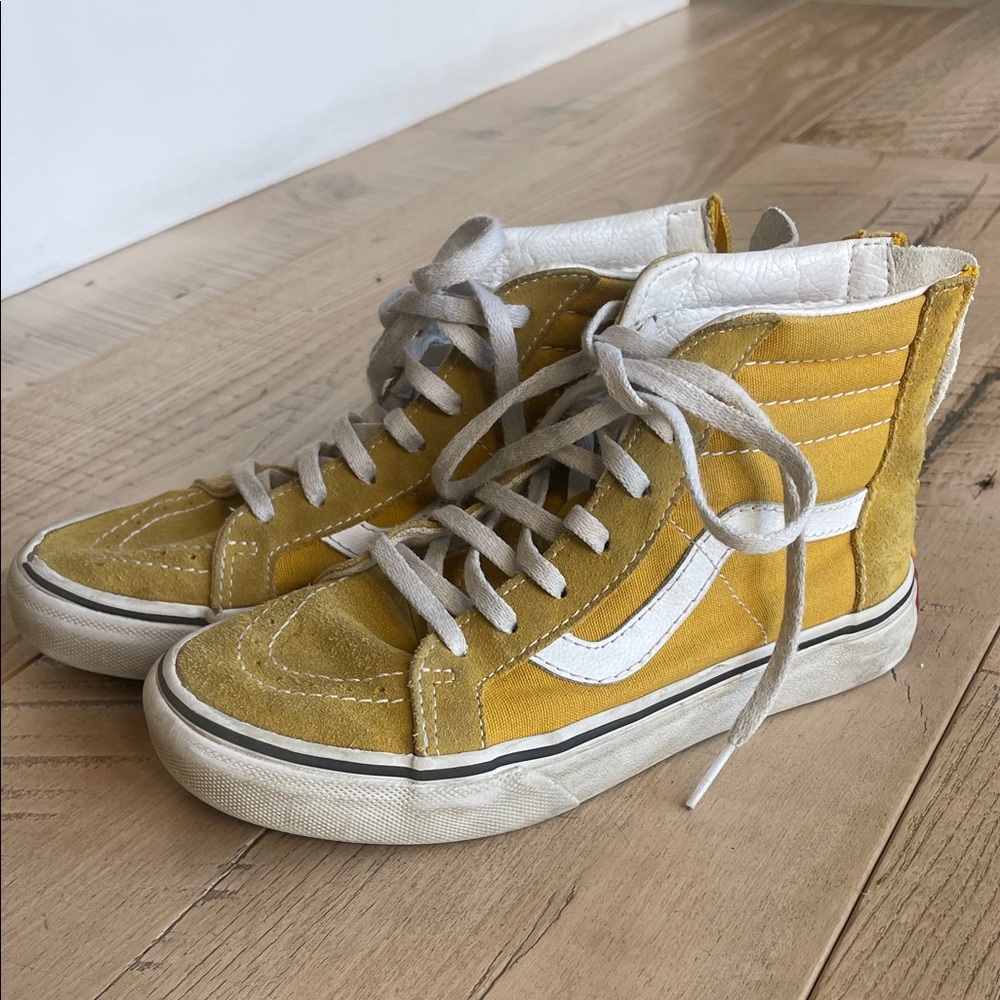 Vans Kids Mustard Yellow High-Top Sneakers